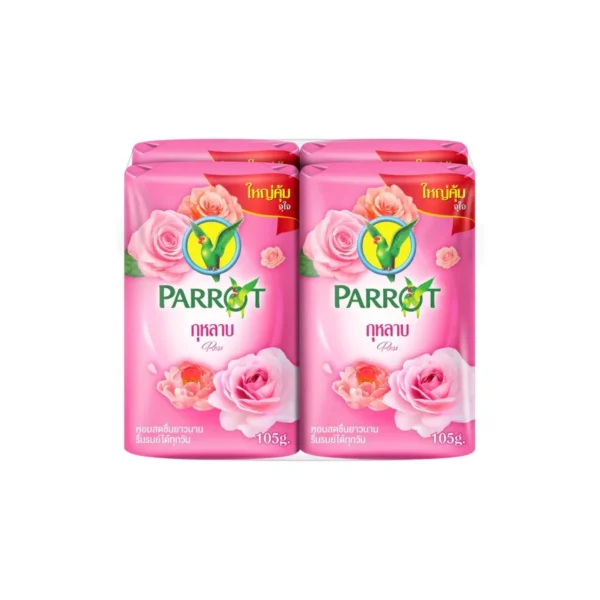 parrot botanical soap rose