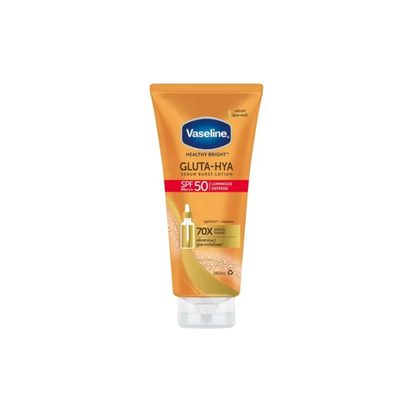 vaseline gluta-hya serum burst lotion luminous defense