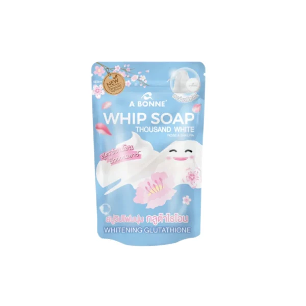 a bonne whip soap thousand white rose and sakura variant