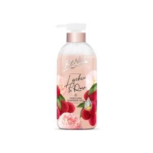 benice lychee & rose perfume shower gel